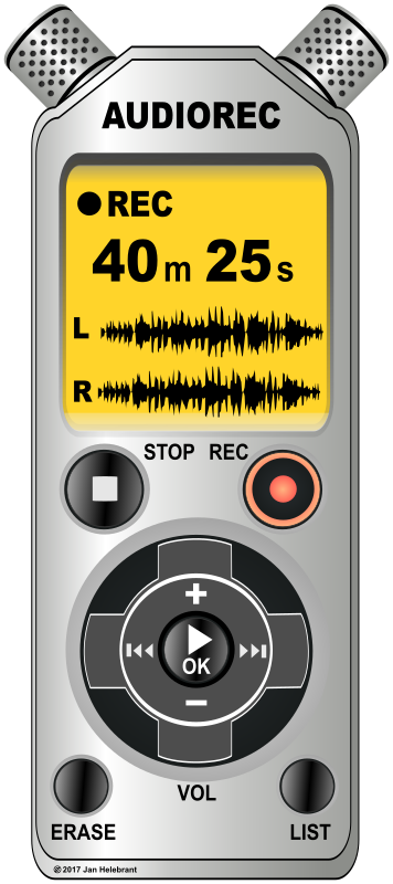 Voice / audio recorder / dictaphone