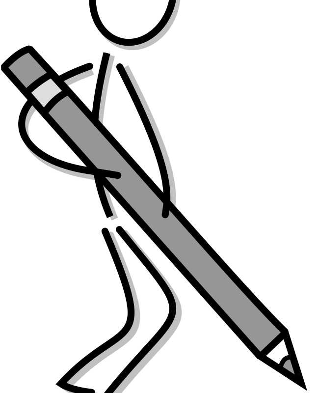 stickfigure with pen