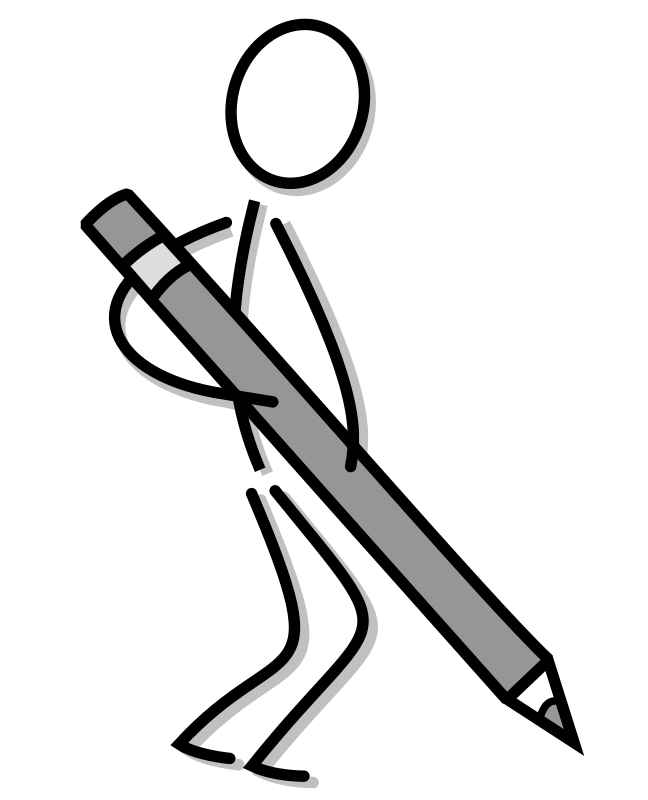 stickfigure with pen