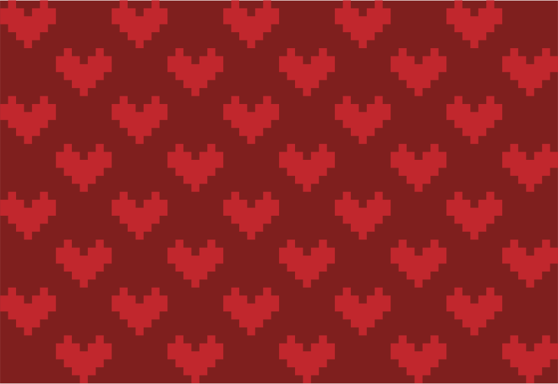 Pixel Heart Background