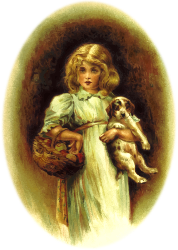 Girl with dog