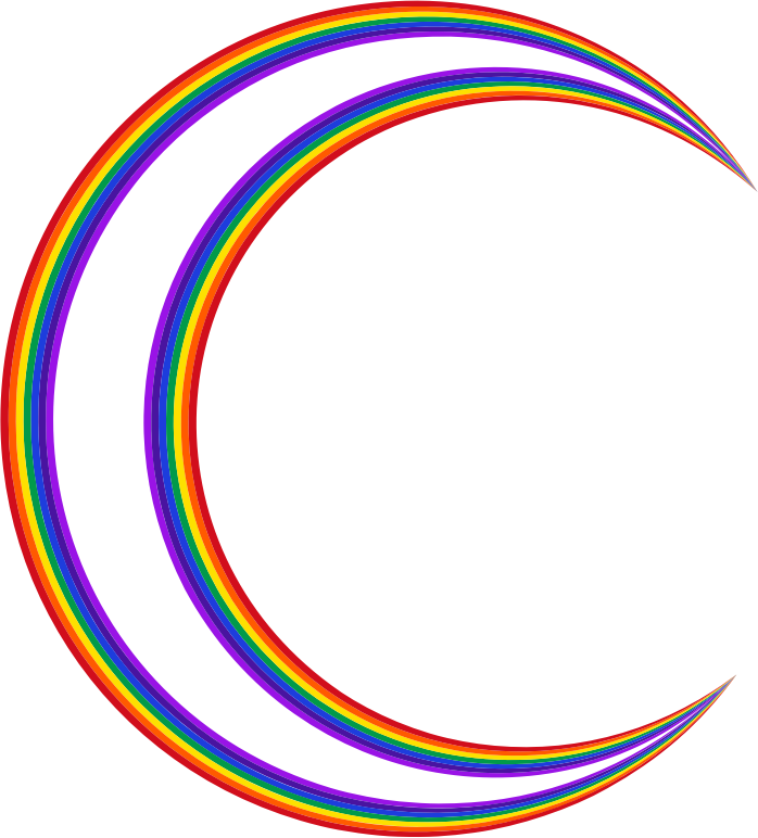 Crescent Moon Rainbow