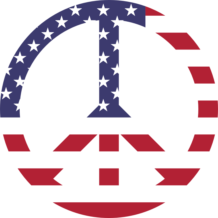 American Flag Peace Sign