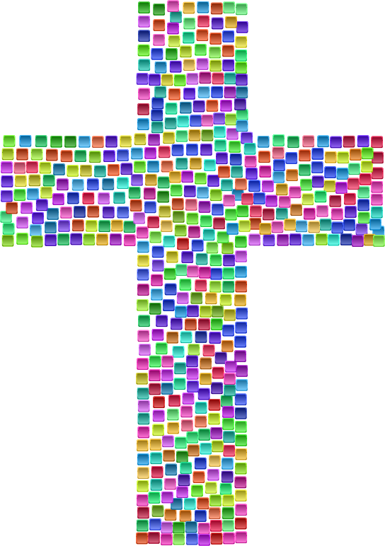 Prismatic Tiles Cross