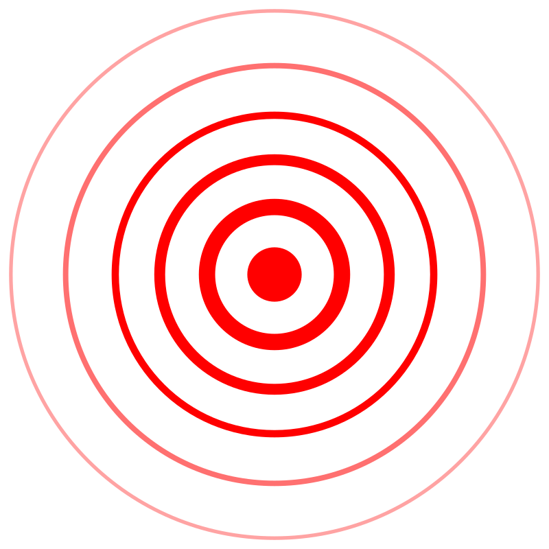 Epicenter map symbol / sign