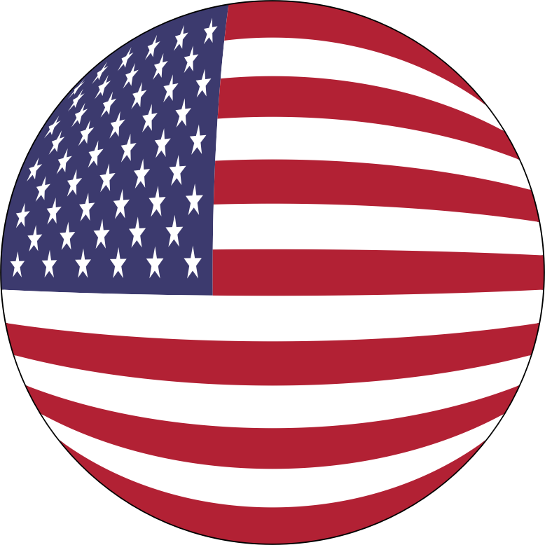 American Flag Orb With Stroke