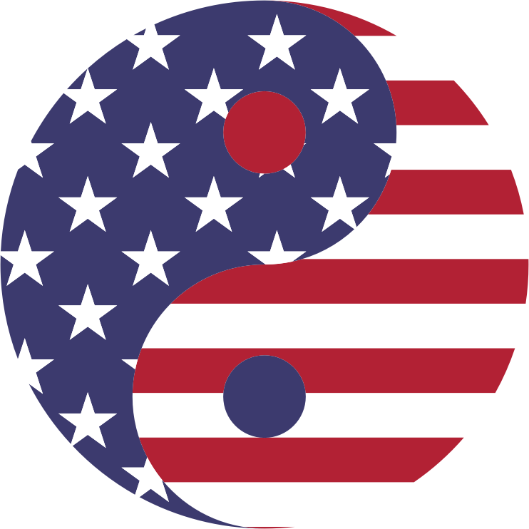 American Flag Yin Yang