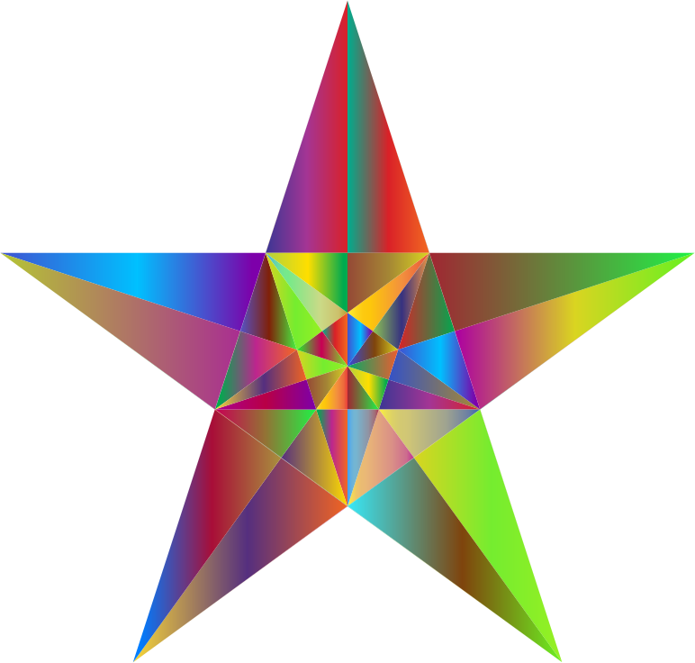 Prismatic Geometric Star