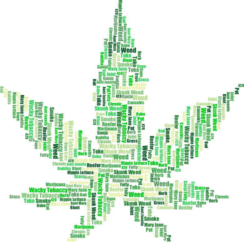 Marijuana Typography