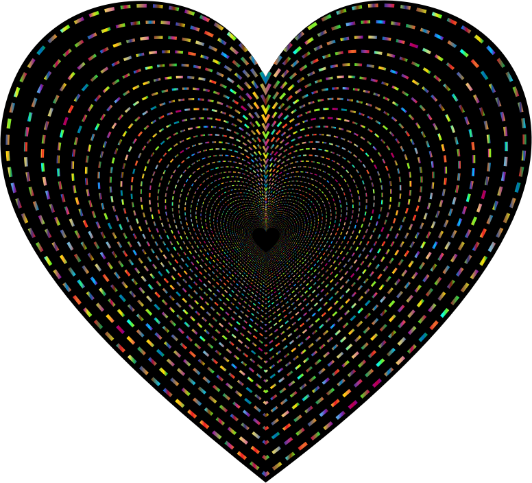 Dashed Line Art Heart Tunnel 2