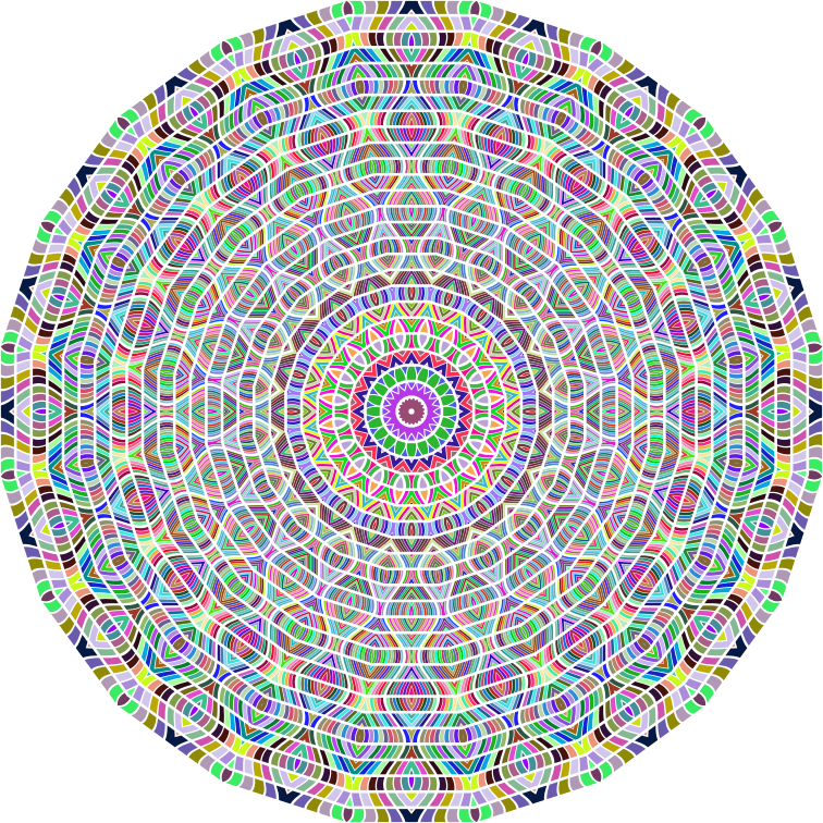 Prismatic Glorious Mandala No Background