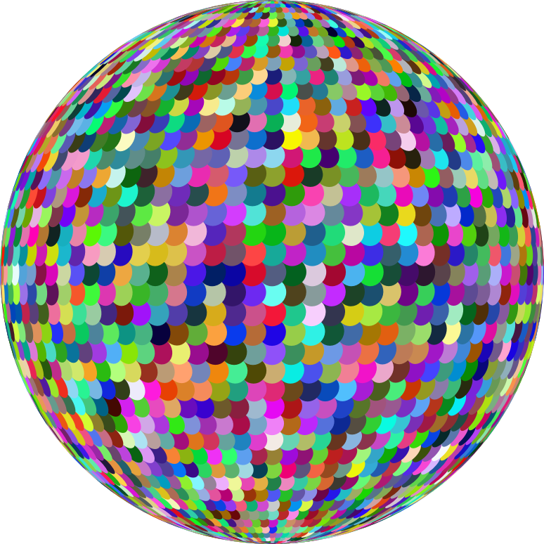 Prismatic Sequined Sphere