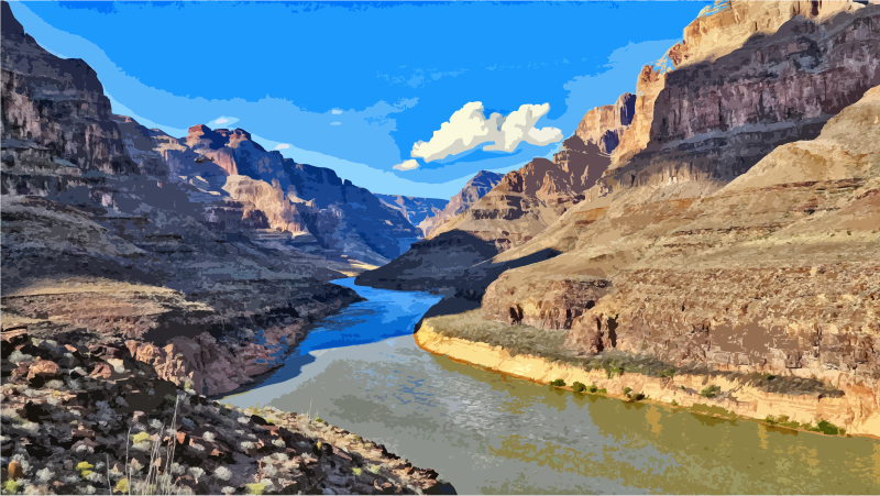 Stylized Grand Canyon