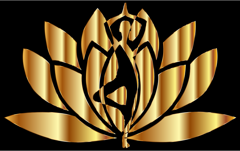 Gold Yoga Lotus