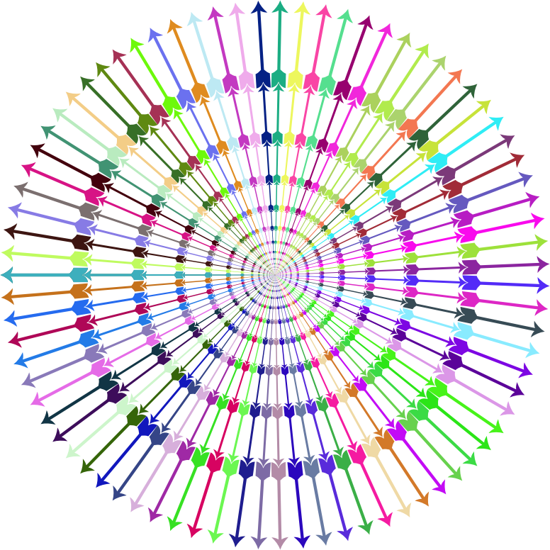 Prismatic Abstract Vortex 50