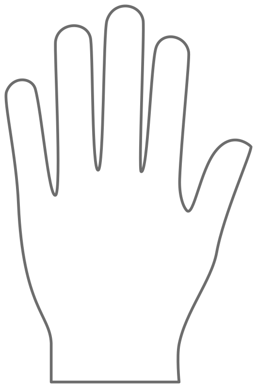 Hand shape II - Openclipart