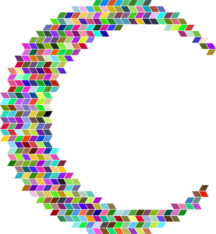 Prismatic Crescent Rhomboidal Mosaic