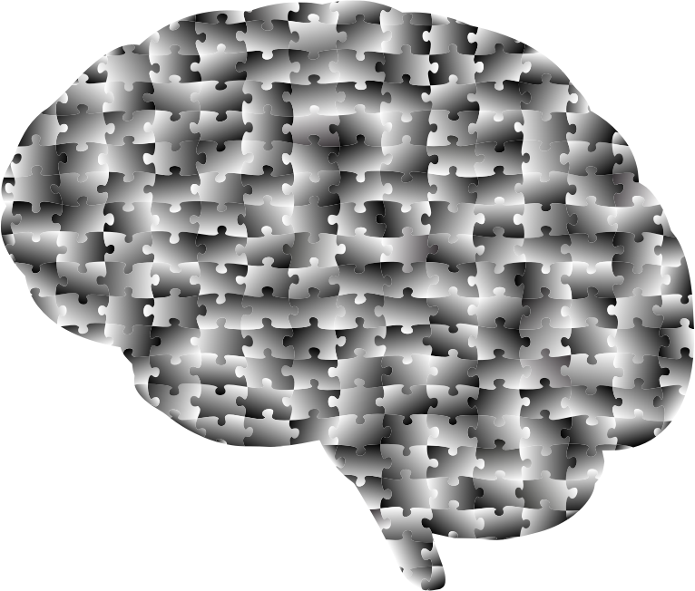 Brain Jigsaw Puzzle Grayscale