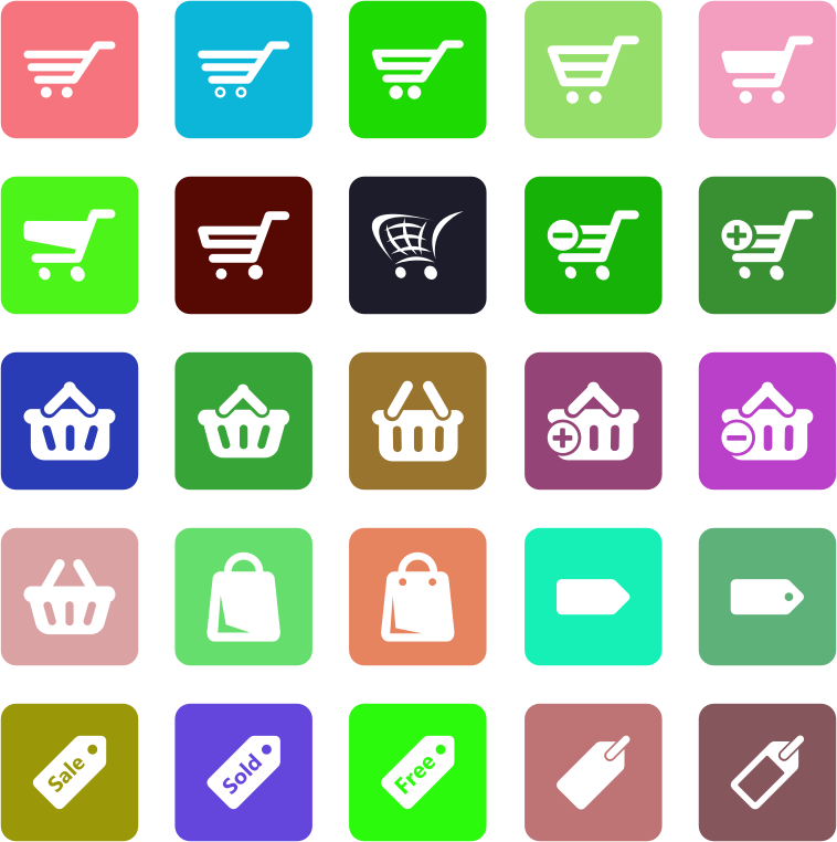 Commerce Icons Set - Openclipart