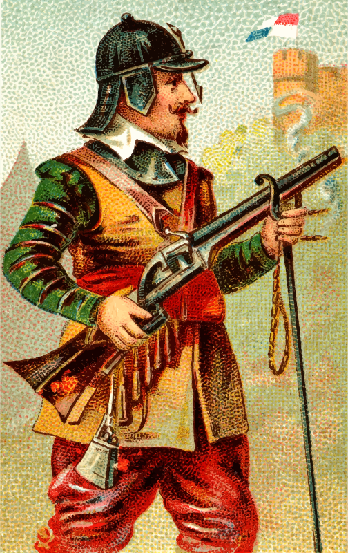 Cigarette card - Arquebus