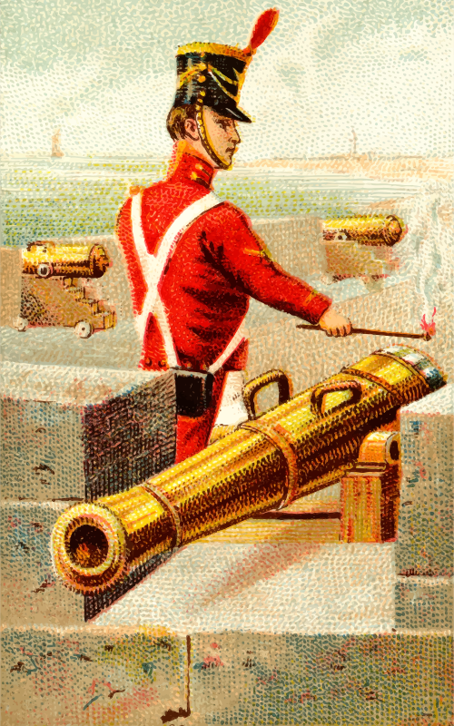 Cigarette card - Cannon