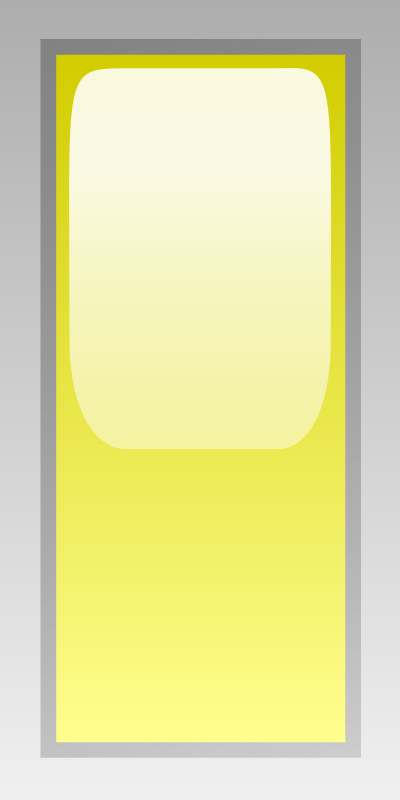 led rectangular v yellow