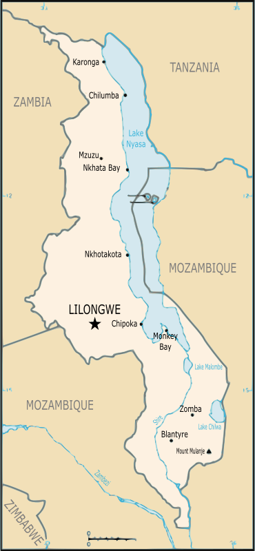 Map of Malawi