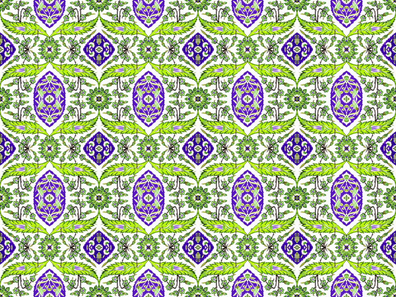 Floral pattern 6 (colour 3)