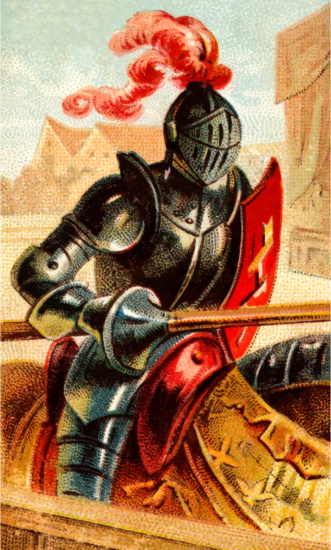 Cigarette card - Knight's Lance