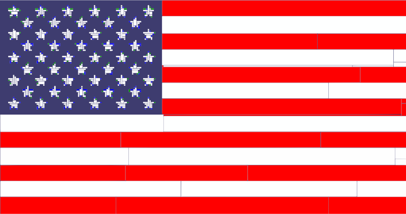 Mondrian American Flag