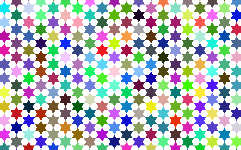 Abstract Stars Geometric Pattern 2 Prismatic
