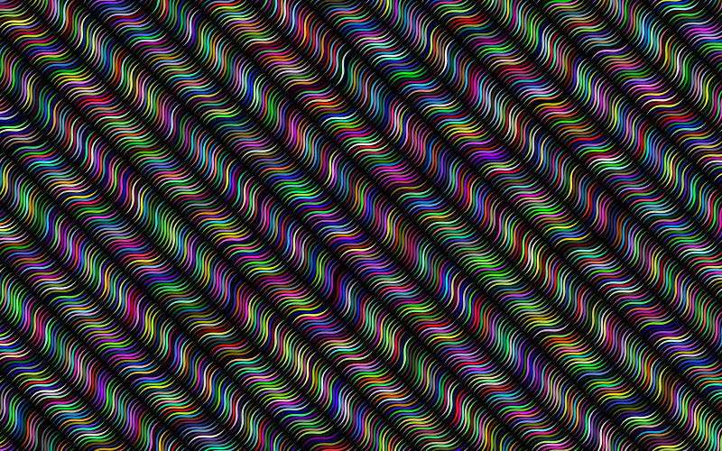 Abstract Geometric Monochrome Pattern Prismatic