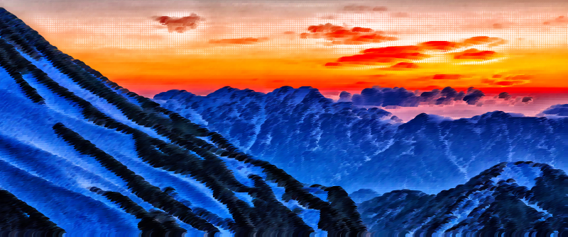 Surreal Japanese Mountains