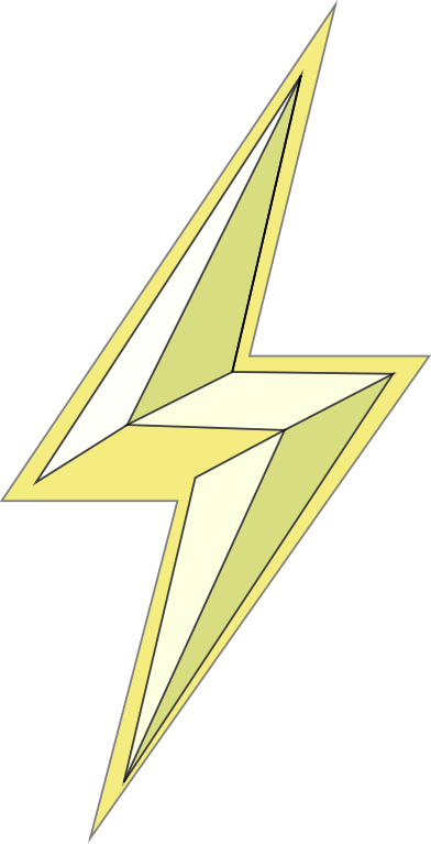 Stylized Lightning Bolt - Openclipart