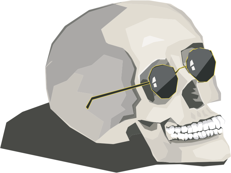 Skull Wearing Sunglasses