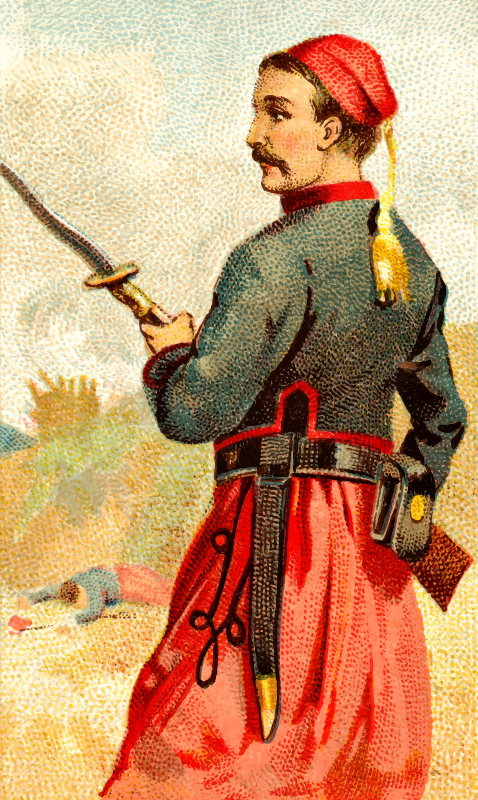 Cigarette card - Bayonet Sword