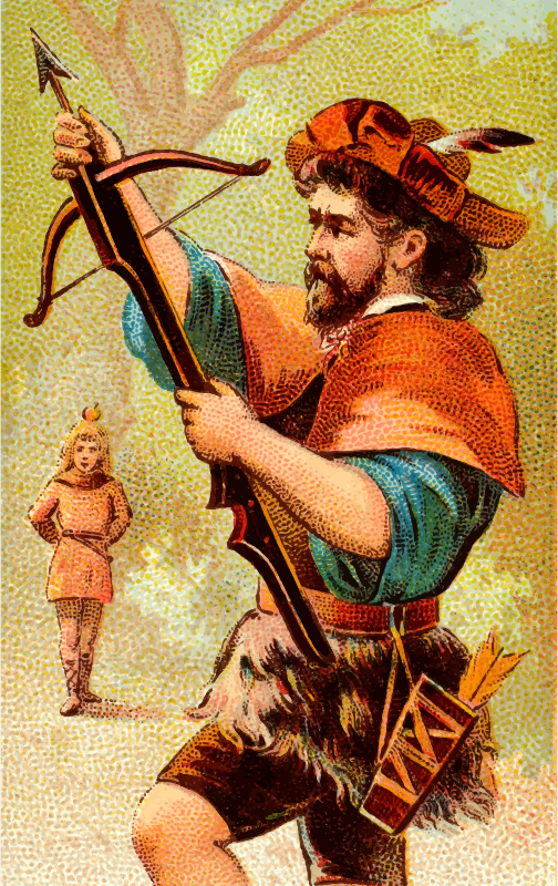 Cigarette card - Bow Gun