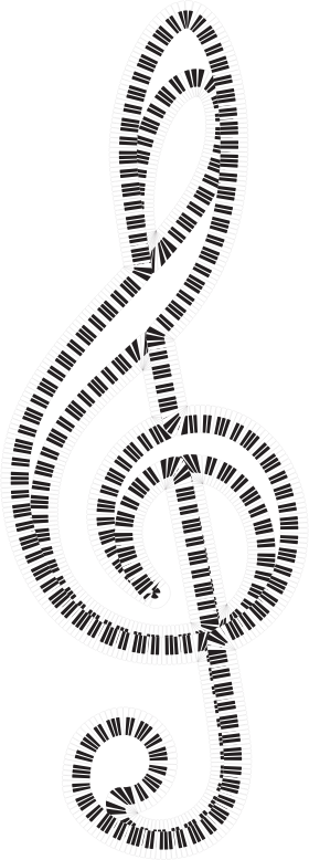 Clef Piano Keys