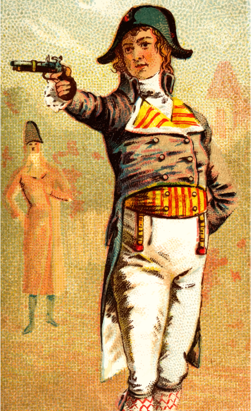 Cigarette card - Duelling Pistol