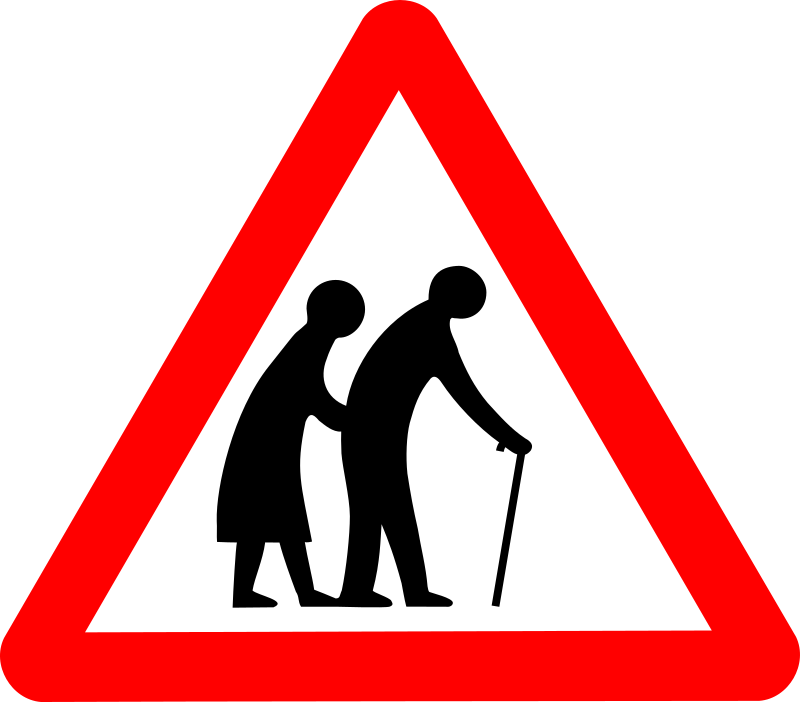 Roadsign old folks