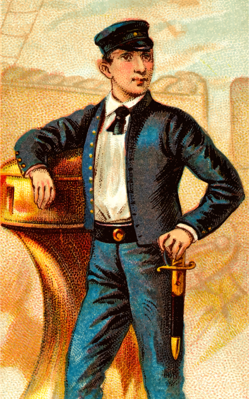 Cigarette card - Midshipman's Dirk