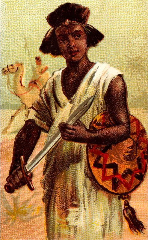 Cigarette card - Nubian Sword