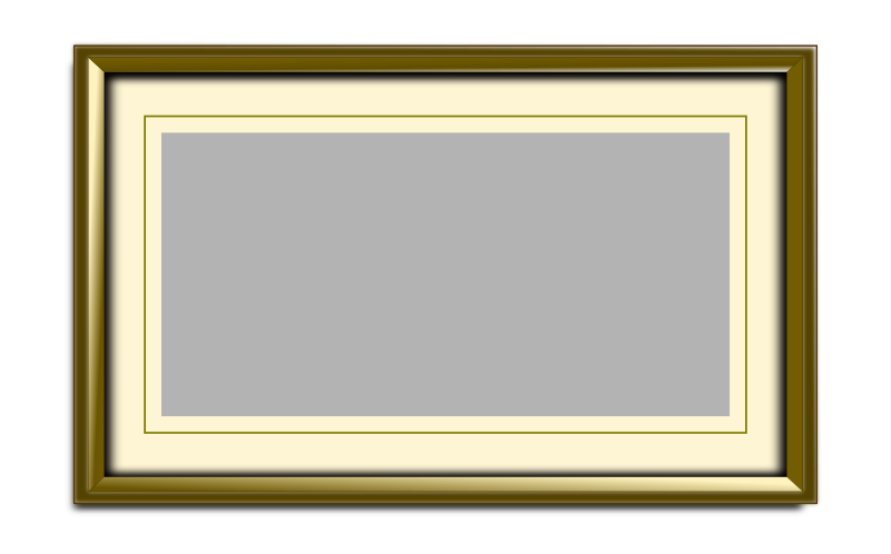 Golden picture frame 2:1 aspect ratio (content)