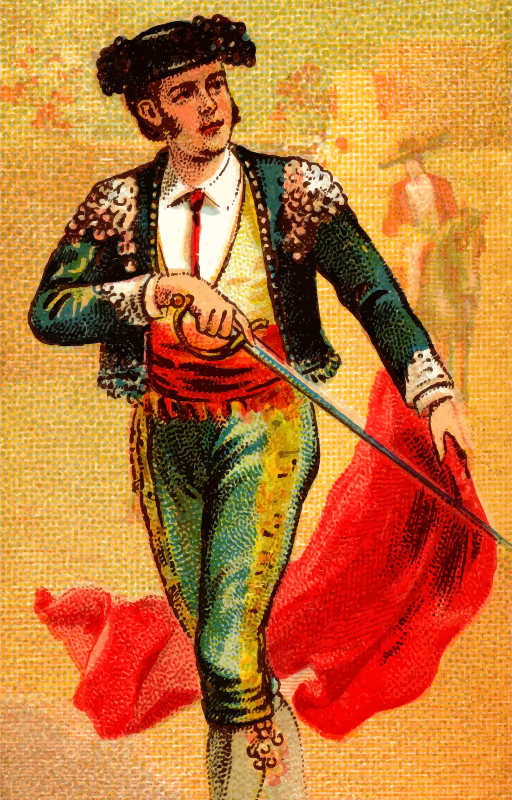 Cigarette card - Bullfighter's Sword