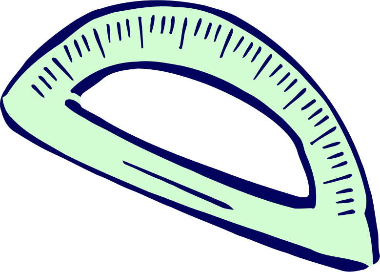 Roughly drawn protractor