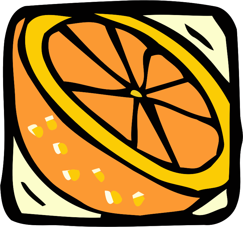 Food and drink icon - orange