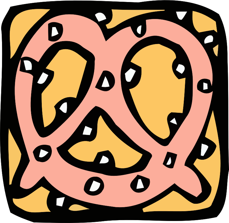 Food and drink icon - pretzel