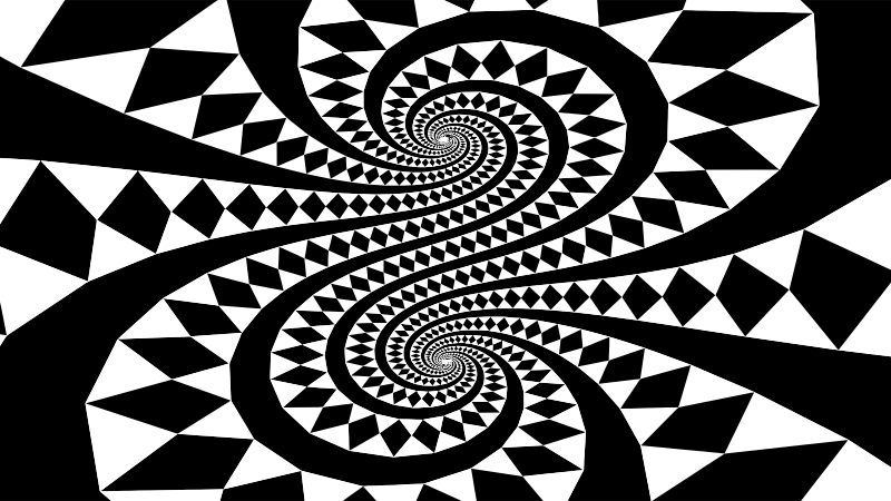 Abstract Retro Checkered Design