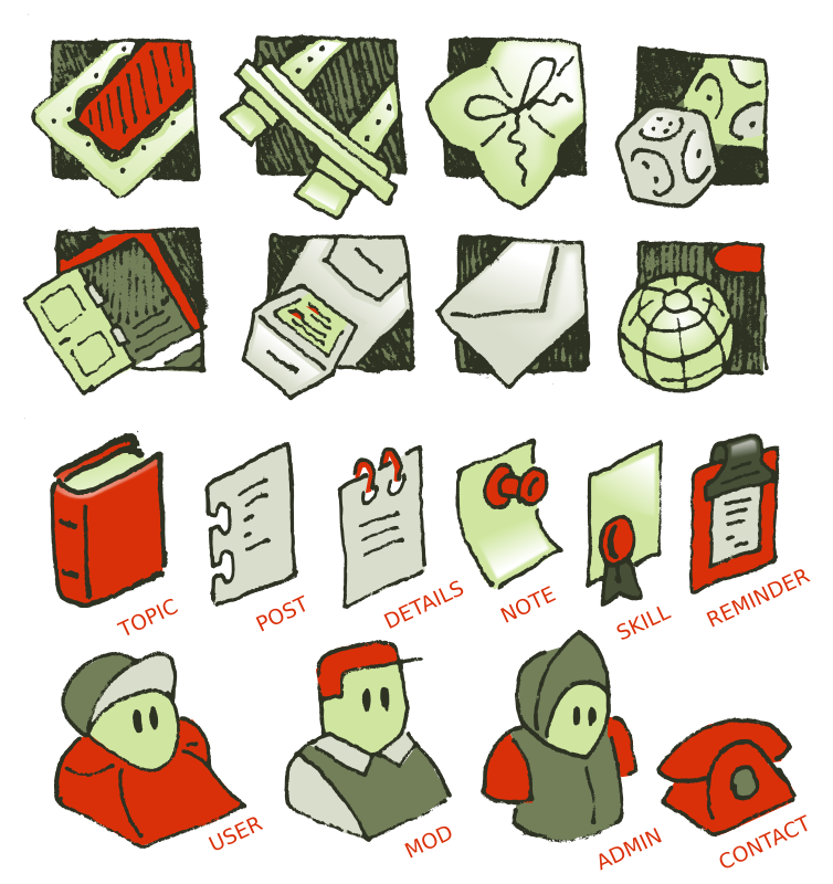 Old 90's weblink icon studies