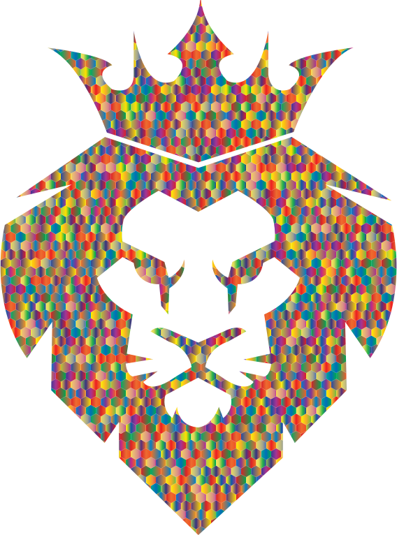 Prismatic Hexagonal Mosaic Lion King